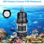 360° Rotating Underwater Fishing Camera, OKK Fish Finder with 18 LEDs