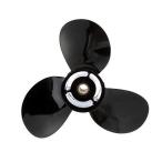 Quicksilver Black Diamond Bravo Two Propeller Black Finish, 18.3 dia x