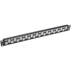 Tripp Lite 24-Port Cat6a Cat6 Cat5e Feed-Through Patch Panel Offset w/