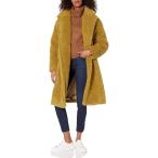 KENDALL + KYLIE Women's Double Breasted Sherpa Peacoat, DANDELION, M