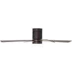 52" Revue Modern Contemporary Hugger Low Profile Indoor Ceiling Fan wi