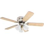 Prominence Home 50863 Whitley Hugger Ceiling Fan, 42", Satin Nickel