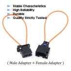 Glarks 2Pcs Fiber Most Optical Optic Loop Bypass Male and Female Adapt