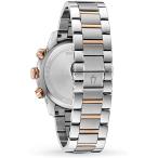 Bulova Mens Chronograph Quartz Watch with Stainless Steel Strap 98B335