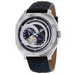 Christian Van Sant Men's Machina Stainless Steel Automatic Leather Str