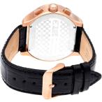 Equipe Dash Men's Leather Strap Watch with Date, Rose Gold/Rose Gold,