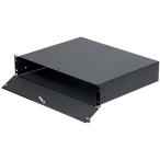 RackSolutions 19インチ サーバーラックマウントストレージボックス ロック可能なヒンジドア付き 2U 2UBOX-161　並行輸入品