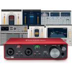 Focusrite Scarlett 2i2（2nd Gen）USBオーディオインターフェース+ Wavesミュージシャン2 + iZotope Mobiusフィルターバンドル　並行輸入品