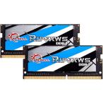 G.Skill RipJaws Series 32GB (2 x 16GB) 260-Pin SO-DIMM PC4-25600 DDR4 3200 CL22-22-22-52 1.20V Dual Channel Memory Model F4-3200C22D-32GRS　並行輸入品