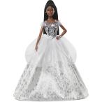 Barbie Signature 2021 Holiday Barbie Doll (12-inch  Brunette Braided Hair) in Silver Gown  with Doll Stand and Certificate of Authenticity  Gift for
