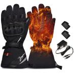 Heated Gloves for Men Women Heated Electric Gloves Three-Speed Intelligent Temperature Control… (S)　並行輸入品