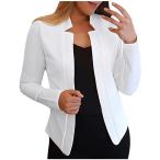 Red Blazer Women's 3/4 Stretchy Ruched Sleeve Open Front Lightweight Work Office Blazer Jacket with Plus Size (Size S~3XL)　並行輸入品