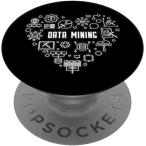 Data Mining Heart for Data Scientist or Analyst Developer PopSockets Swappable PopGrip　並行輸入品