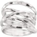 Silpada 'Wrapped Up' Overlapping Textured Wide Band Ring in Sterling S