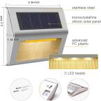Solar Deck Lights 8 Pack Solar Step Lights ,Solar Deck Lights Outdoor