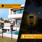 Solar Outdoor Light, 4Pack Solar Torch Lights with Flickering Flame,12