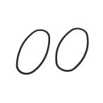  обвес LED указатель поворота ремонт линзы прокладка ( овальный модель ) POSH(poshu)