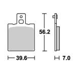 ショッピングSBS Aprilia RS50（93〜98年） ストリート（セラミック）ブレーキパッド フロント用 519HF SBS（エスビーエス）