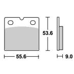 ショッピングSBS BMW R1100RS ストリート（セラミック）ブレーキパッド リア用 506HF SBS（エスビーエス）