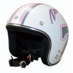ダムキッズ ポポセブン パールホワイト キッズサイズ（54〜57cm）ジェットヘルメット DAMM TRAX（ダムトラックス）