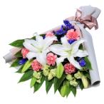 花キューピット 花束 【512758】 墓前用花束・一対 (葬儀・御供・お盆・秋彼岸)