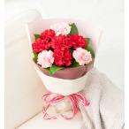 母の日 フラワーギフト 花キューピット 花束 （カーネーションの花束　レッド） 【521350】