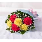 母の日 フラワーギフト 花キューピット 花束 (カーネーションの花束 イエロー) 【521364】