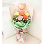 母の日 フラワーギフト 花キューピット 花束 （ハートバルーンブーケ） 【521373】