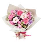 花キューピット 花束 春のお祝い 1〜3月 お祝い  卒業祝 入学祝 ホワイトデー 誕生日 記念日 イベント 発表会 お見舞 歓送迎 【524163】