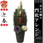 門松 お正月 松 竹 梅 葉牡丹寄せ植え  高さ100cm※１鉢の価格です。