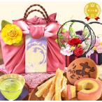 誕生日プレゼント 女性 母 60代 お祝い 花 お菓子 プレゼント プリザーブドフラワー ギフト お菓子 洋菓子 花とスイーツ スイーツ 食品