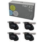 Terzo テルッツォ (by PIAA) ルーフキャリア ベースキャリア フット 4個入 ルーフレールタイプ ブラック ロック付 EF11BL