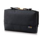 エレコム ガジェットポーチ ガジェット ポーチ 大容量 CORDURA1000 (撥水 高耐久) 6つの仕切りポケット付き ブラック BMA-CDGP