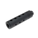 SLONG AIRSOFT 14mm обратный винт тонкий Short подавитель серьги doBK( черный )