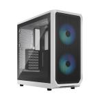 Fractal Design Focus 2 RGB White TG Clear Tint воздушный поток важность усиленный стекло panel принятие ATX PC кейс 