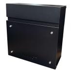 東谷 壁掛け ポスト SGS-218BK ブラック 黒 壁付け 壁面 ウォールポスト メールボックス おしゃれ スリム 薄型 シンプル
