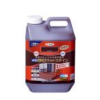 アサヒペン 水性人工木ウッドステイン 1.8L ウォルナット ペンキ 水性 強着色 紫外線カット 人工木の色あせ復活 低臭 速乾タイプ 日本製