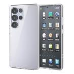 エレコム Galaxy S25 Ultra (SC-52F) ケース ハイブリッド クリア 耐衝撃 衝撃防止 軽量 ストラップホール付き レンズ保護