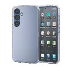エレコム Galaxy S25 (SC-51F) ケース ソフト クリア 耐衝撃 衝撃防止 ストラップホール付き ストラップホルダーシート付き レンズ