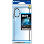 エレコム Galaxy A25 5G (SC-53F) ケース ソフト レンズ保護 メタリックブラック PM-G253UCTMBK
