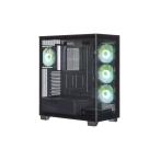 . человек стремление PC кейс ATX tower передний / боковое стекло panel стойка отсутствует простой Stan dirt черный KRC-AT01B