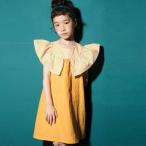 ワンピース キッズ ジュニア ノースリーブ ストライプ フリル 個性的 ひざ上 ひざ丈 上品 かわいい おしゃれ 女の子 子供服 夏 小学生 中学生