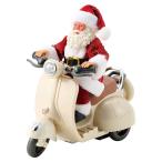 ショッピング置物 松村工芸 ミュージカルバイクサンタ レッド 25-3308-8 店内装飾 クリスマスディスプレイ 置物 オブジェ