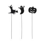 造花 東京堂 ハロウィンシャドウピック ブラック 3本入り HW000059 フラワーピック ハロウィンピック