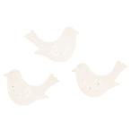  простой bird детали WHITE белый ZE000345 детали декора материалы дерево детали, ротанг мяч 