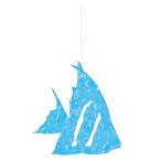  прозрачный голубой рыба BLUE голубой ZE000332 детали декора материалы лето. мелкие вещи материалы 