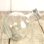 日限定07  ハーバリウム瓶 フラスコ 180ml アルミキャップ付「キャップ色 シルバー」 ハーバリウム 瓶 ボトル ガラス瓶