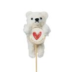 GREENHOUSE нежный Bear - pick Heart слоновая кость 5138-AI 1 2 шт цветок pick - - Topic 