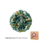 GREENHOUSE ナチュラルリース M カームブルー 5373-B フラワーリース 花リース完成品 ドライフラワーリース