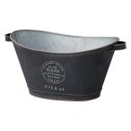 友膳 ラヴィクレールオーバルＭＢ MH1098 ポット 鉢 アイアン ブリキポット